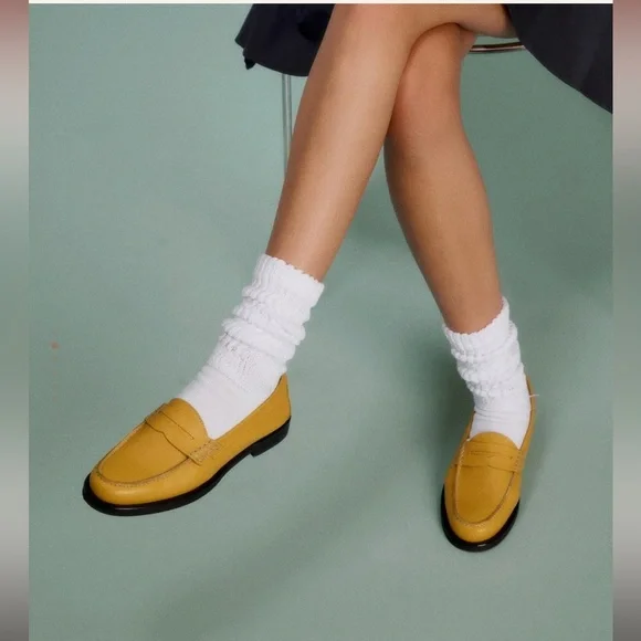 MAGUIRE Napoli Leather Penny Loafer in Dijon - Picture 2 of 10